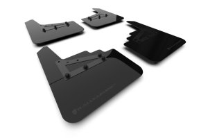 Ford F-150 Mud Flaps - Rally Armor - UR Black Flap/Metallic Black Logo - Black - `21-`25 Ford F-150 Mud Flaps - Rally Armor - UR Black Flap/Metallic Black Logo - Black - `21-`25